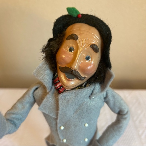 Vintage 1994‎ Byers Choice Ltd. Christmas Caroler The Skaters Signed Figurine - Picture 6 of 8